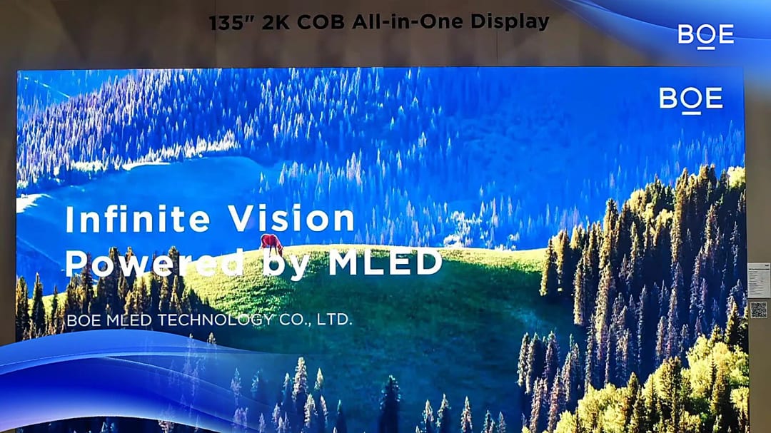 BOE tại InfoComm 2026: màn họp MicroLED một khối
