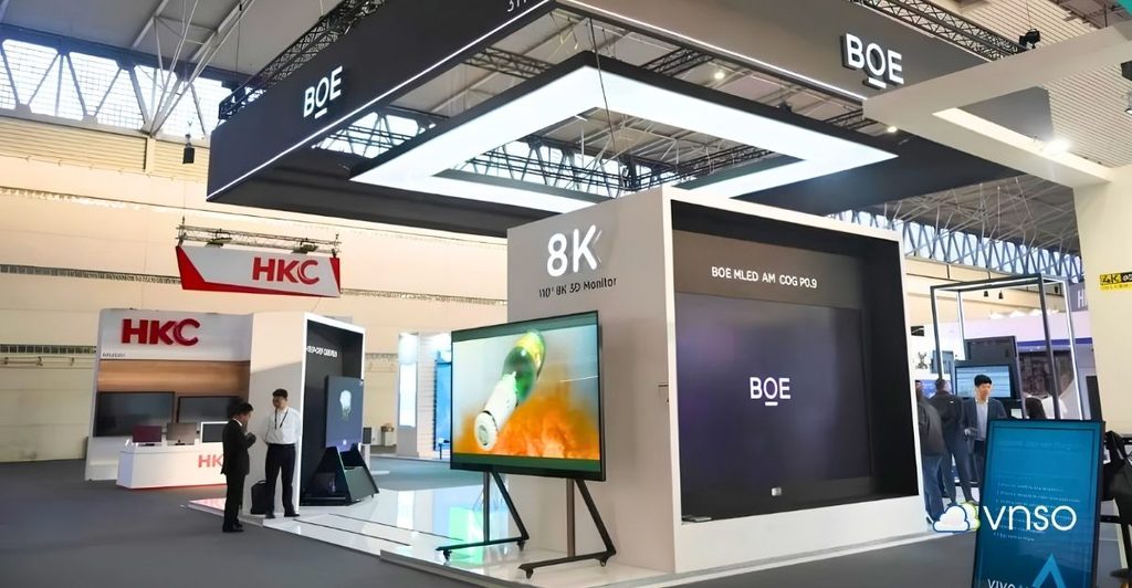 Triển lãm ứng dụng BOE MLED 38.2″ reflective LCD tại ISE